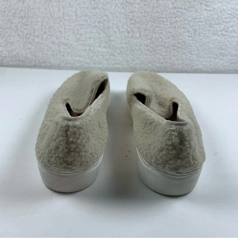 Steven by Steve Madden Size 8 Womens Shoes Kimbel Cream Fur Slip On NWOB‎ 7351